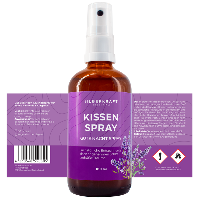 Lavendelspray Glas - Silberkraft