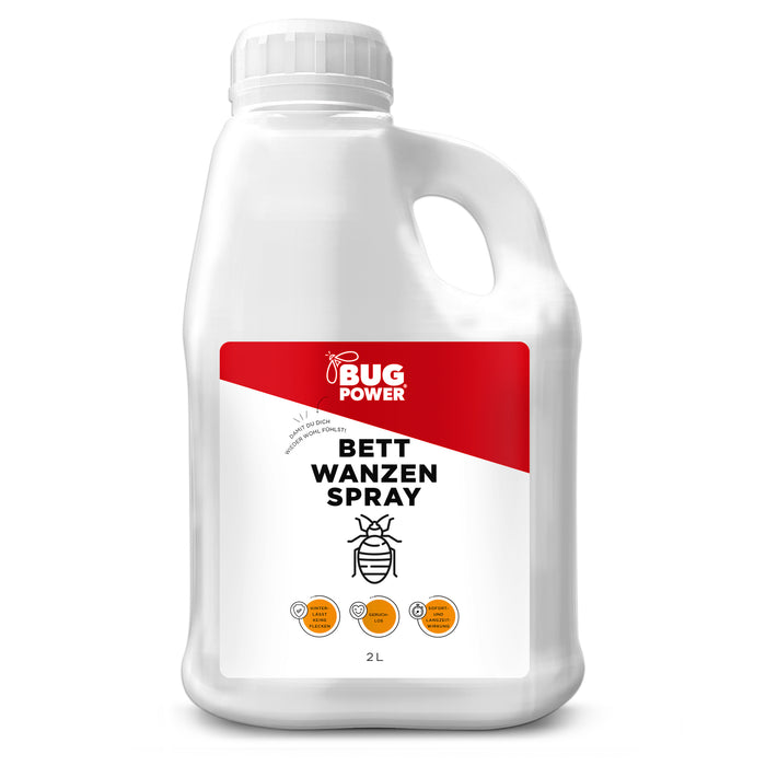 BugPower Bettwanzen Spray - effektiv gegen Bettwanzen und deren Larven - Silberkraft