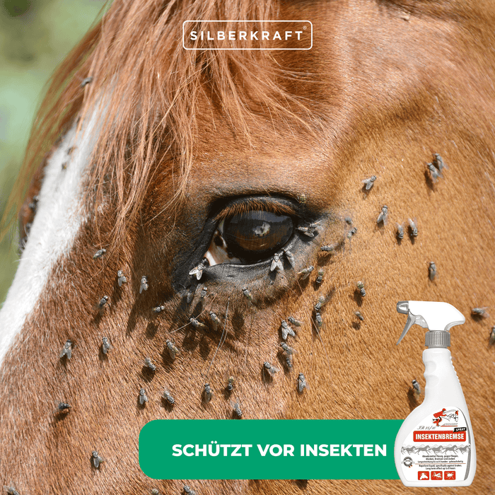 Insekten-Abwehrspray für Pferde: Effektiver Schutz vor Mücken, Bremsen und Zecken - Silberkraft