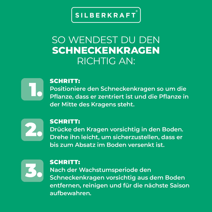 Schneckenkragen: Effektiver Schutz gegen Schnecken und Würmer an Setzlingen - Silberkraft
