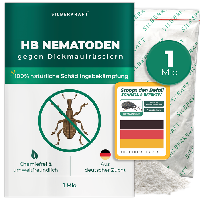 HB Nematoden gegen Dickmaulrüsslern &  Engerlingen - Silberkraft