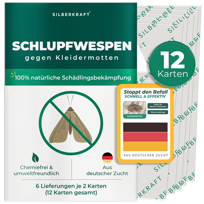 Schlupfwespen gegen Kleidermotten - Silberkraft