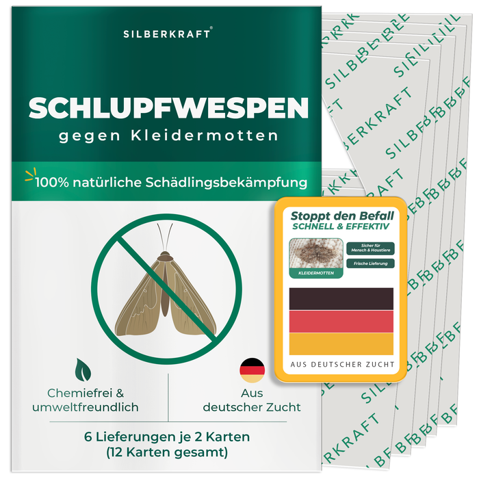 Schlupfwespen gegen Kleidermotten - Silberkraft