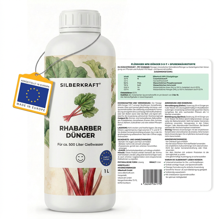 Rhabarber-Dünger - back
