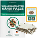 Silberkraft Kornkäferfalle mit integriertem Spezial-Lockstoff – biozidfreie Klebefalle zur Bekämpfung von Kornkäfern und Vorratsschädlingen im Haushalt
