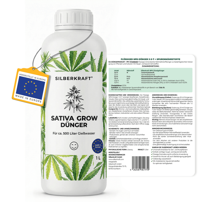 Sativa-Grow-Dünger - Silberkraft