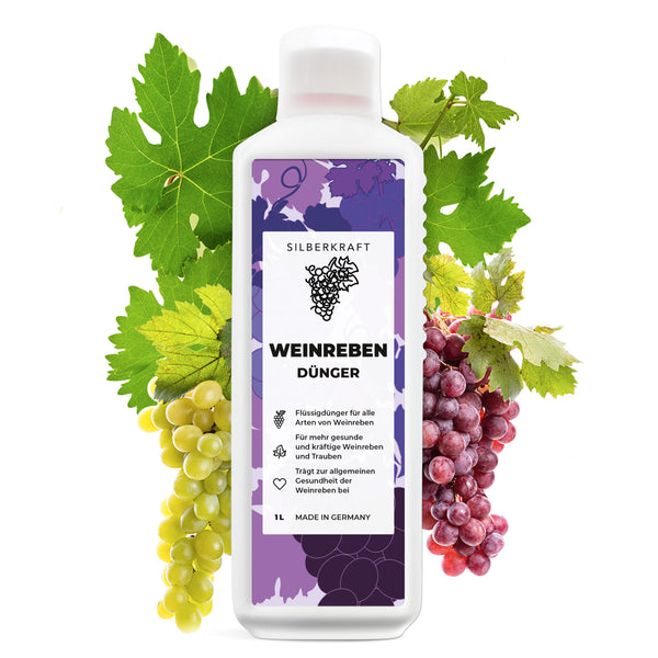 Weinreben Dünger - Mineralischer NPK-Flüssigdünger mit Stickstoff - Dünger für Weinreben - Weinstock Dünger - Silberkraft