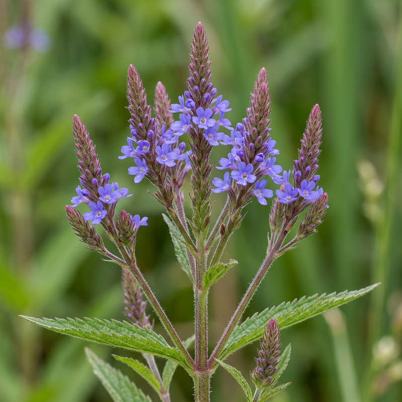 Amerikanisches Eisenkraut (Verbena hastata), KI-Illustration