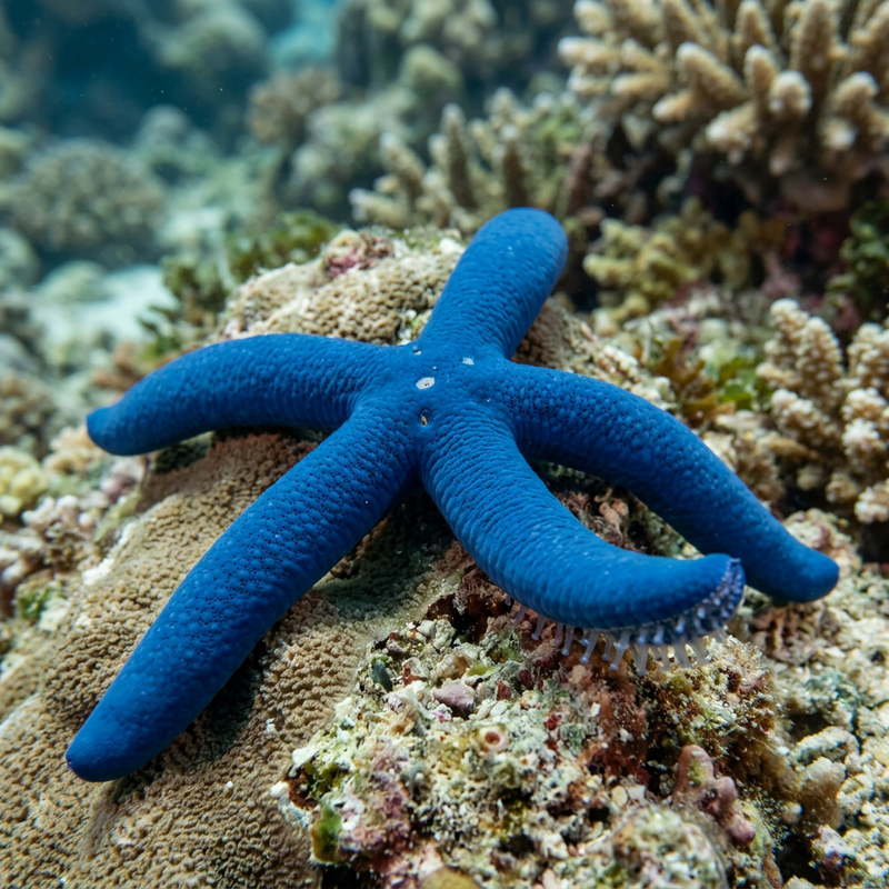 Blauer Seestern