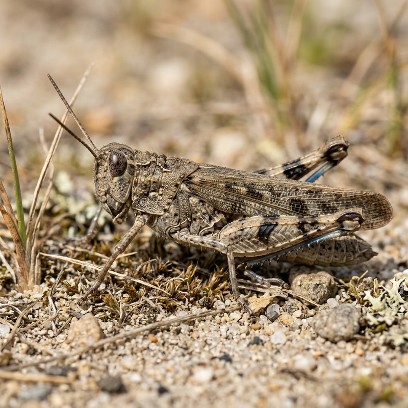 Blauflügelige Sandschrecke