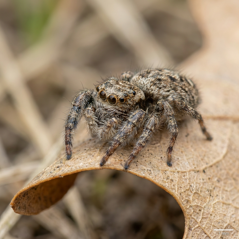 Braune Springspinne