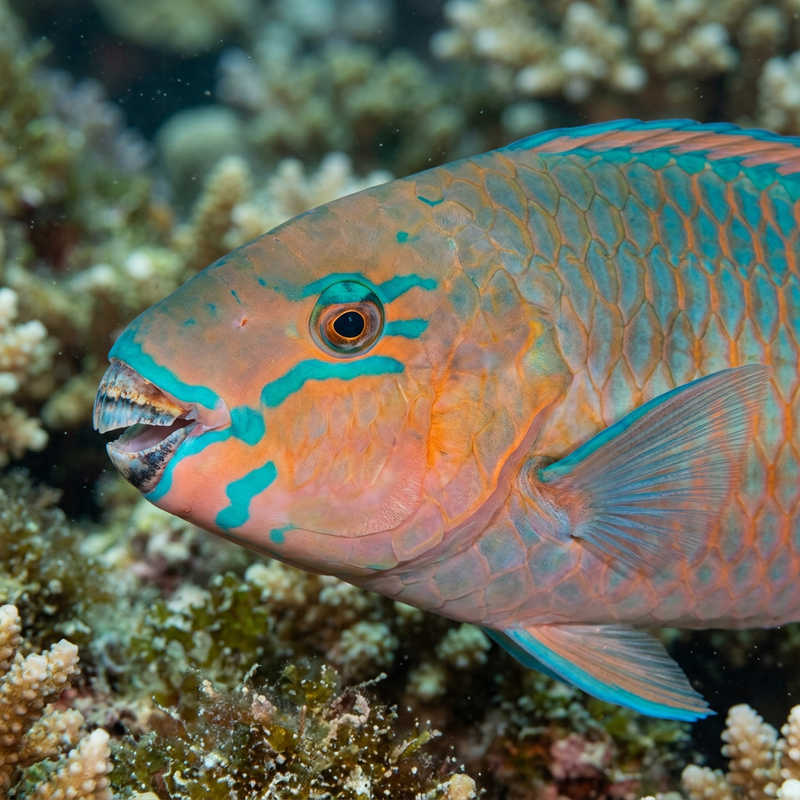 Bridled-Papageifisch