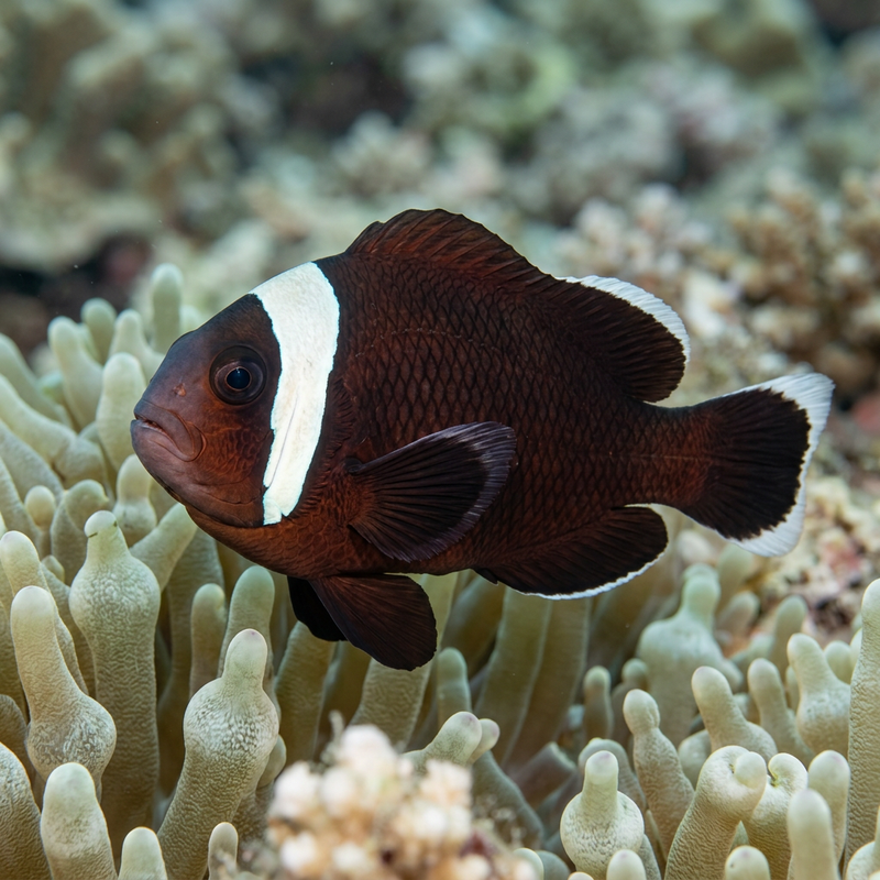 Dunkler Anemonenfisch