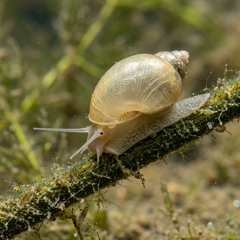 Eiförmige Schlammschnecke