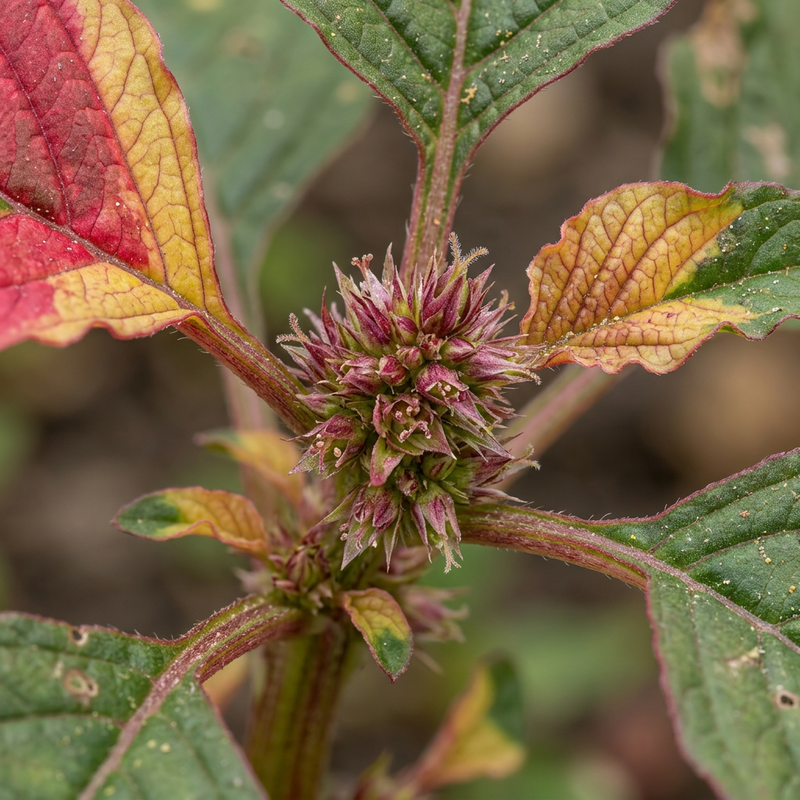 Garten-Amarant (Amaranthus tricolor), KI-Illustration