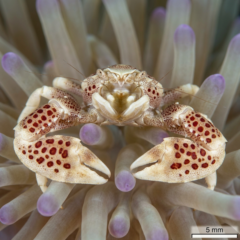 Gefleckte Porzellankrabbe