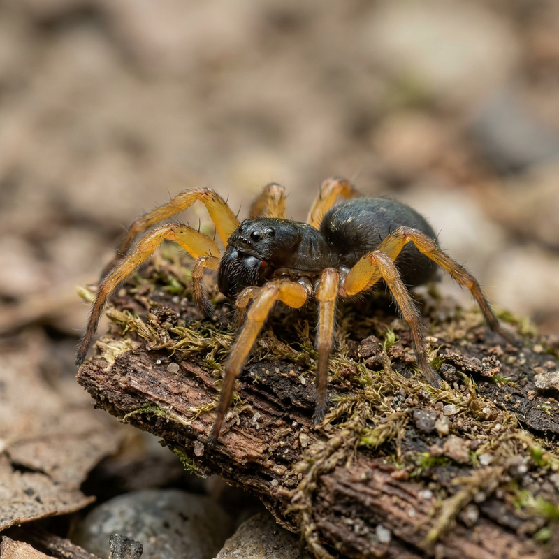 Gelbbeinige Glattbauchspinne