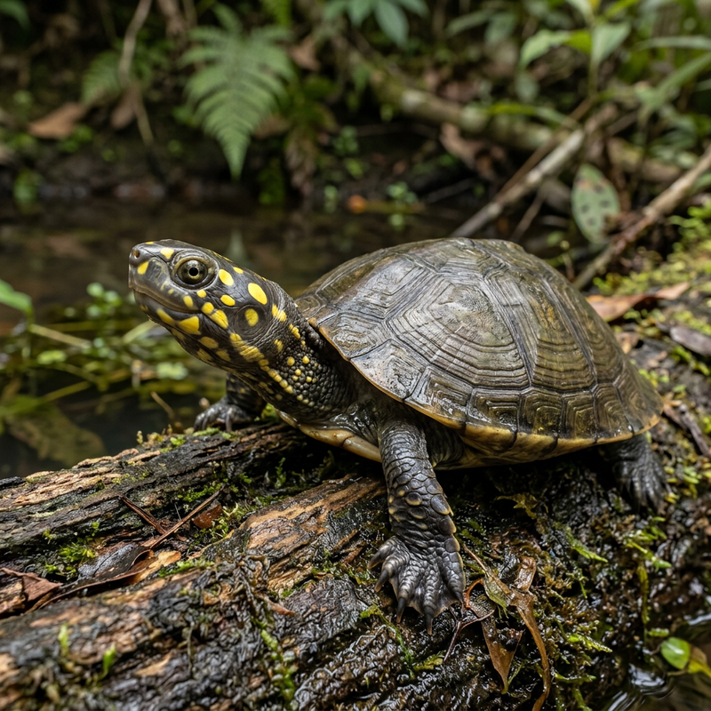 Gelbfleck-Schienenschildkröte