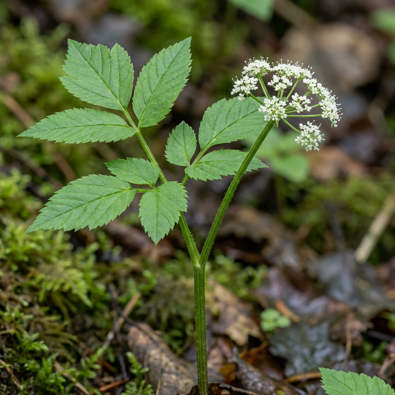 Giersch (Aegopodium podagraria), KI-Illustration