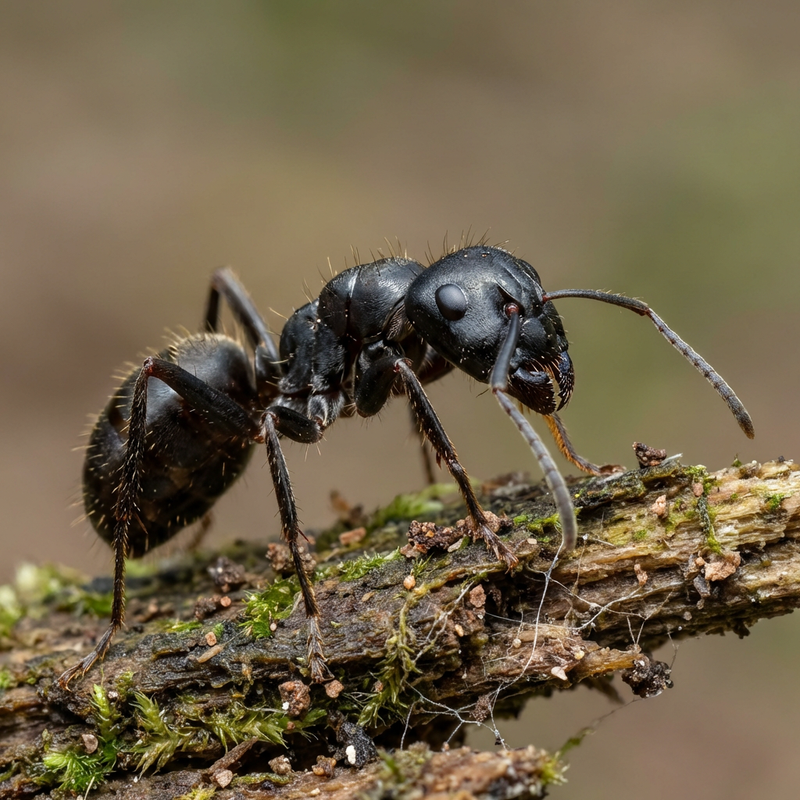 Glänzendschwarze Holzameise