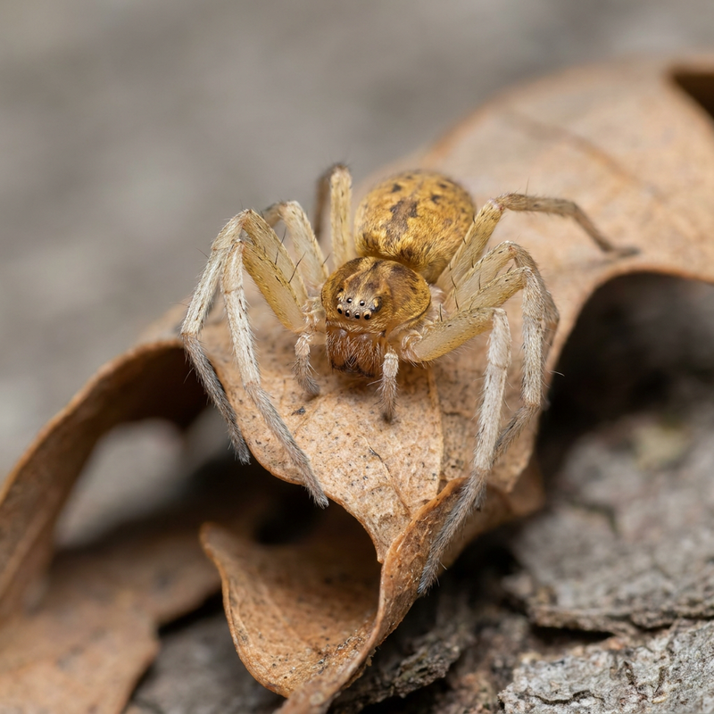 Goldfarbene Laufspinne