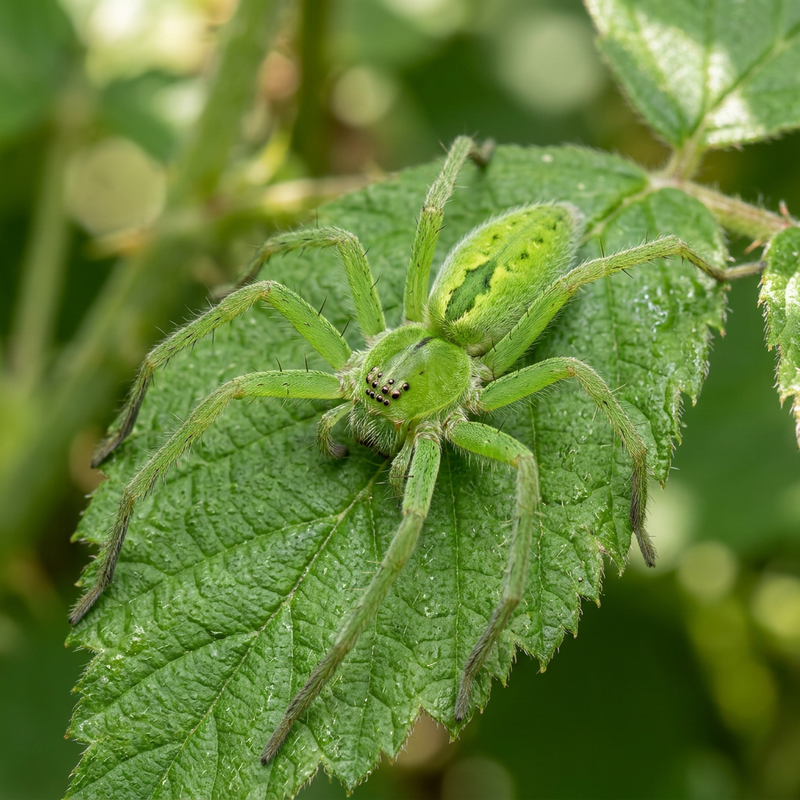 Grüne Huschspinne