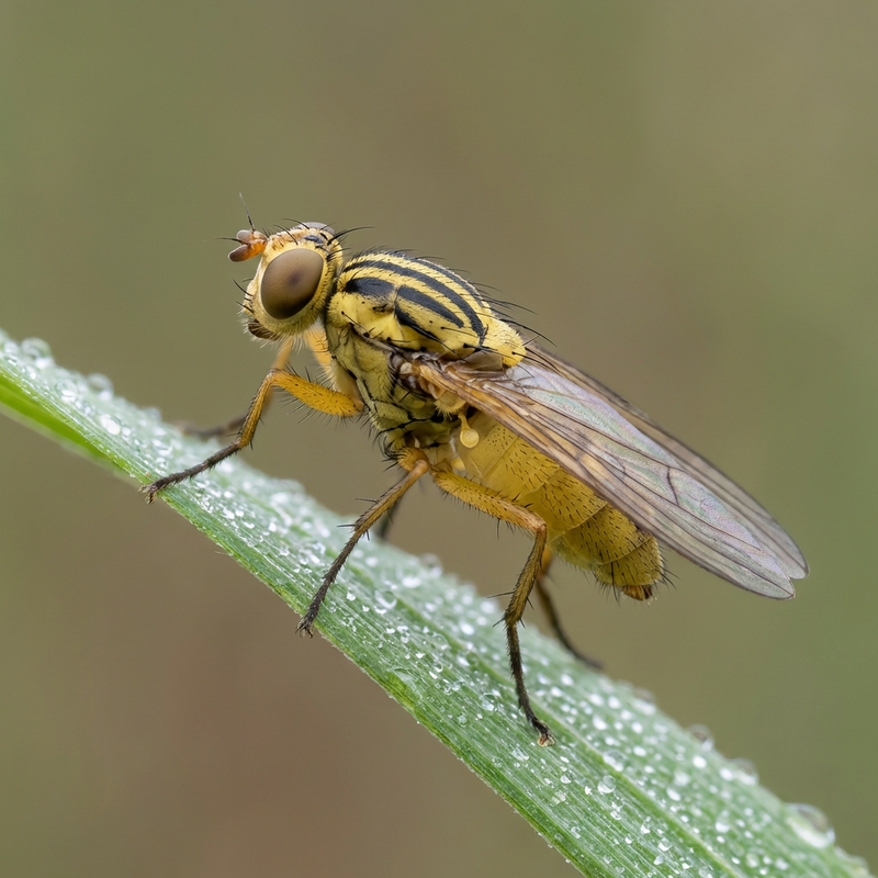 Halmfliegen Loswerden