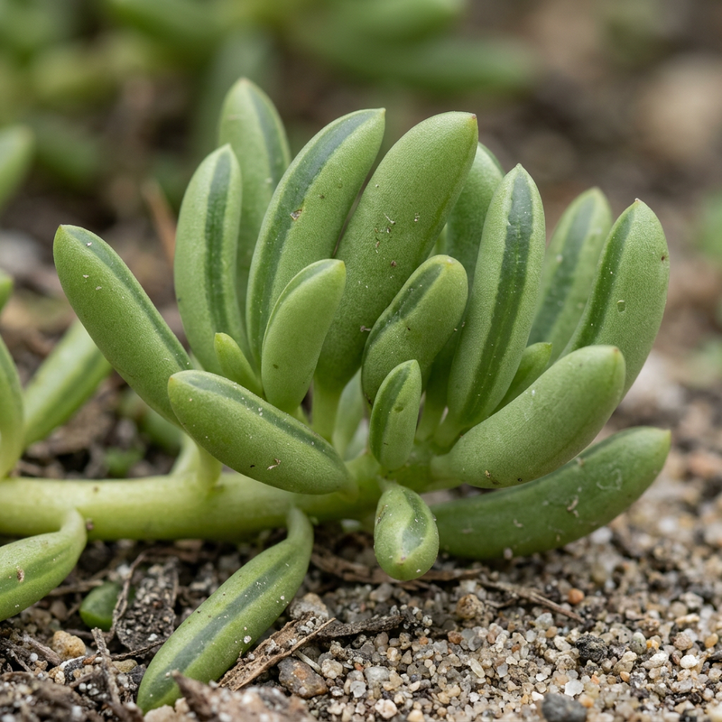 Happy Bean Peperomie (Peperomia ferreyrae), KI-Illustration