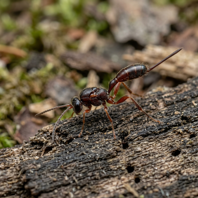 Holzwurm-Brackwespe