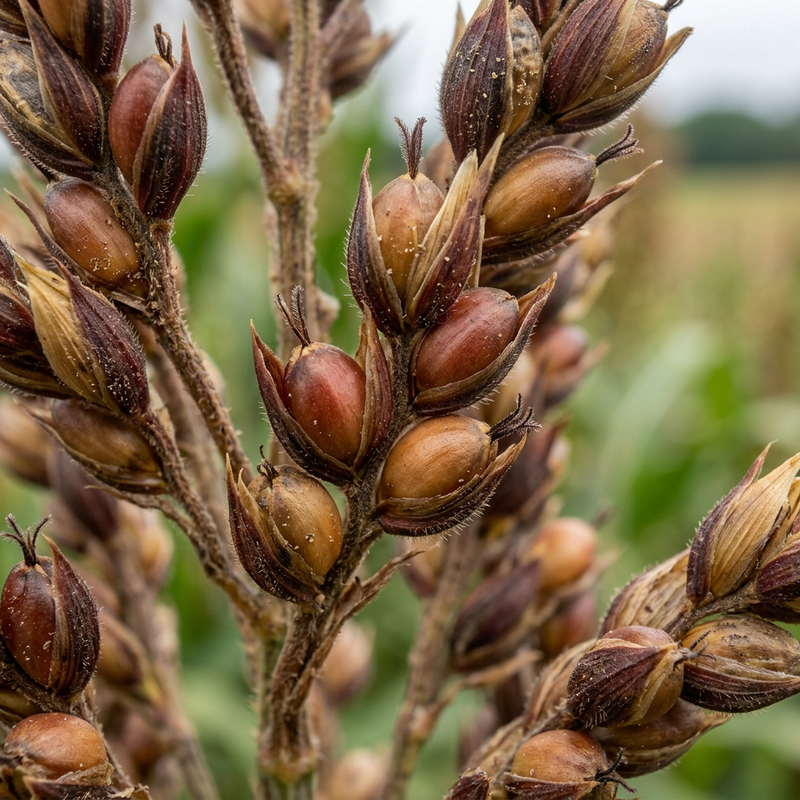 Mohrenhirse (Sorghum bicolor), KI-Illustration