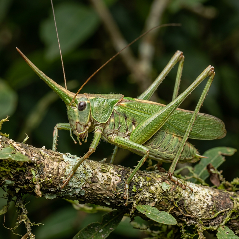 Nashorn-Heuschrecke (Gattung Copiphora)