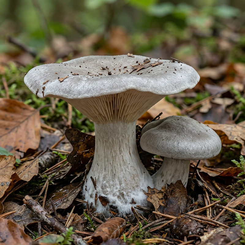 Nebelgrauer Trichterling (Clitocybe nebularis), KI-Illustration