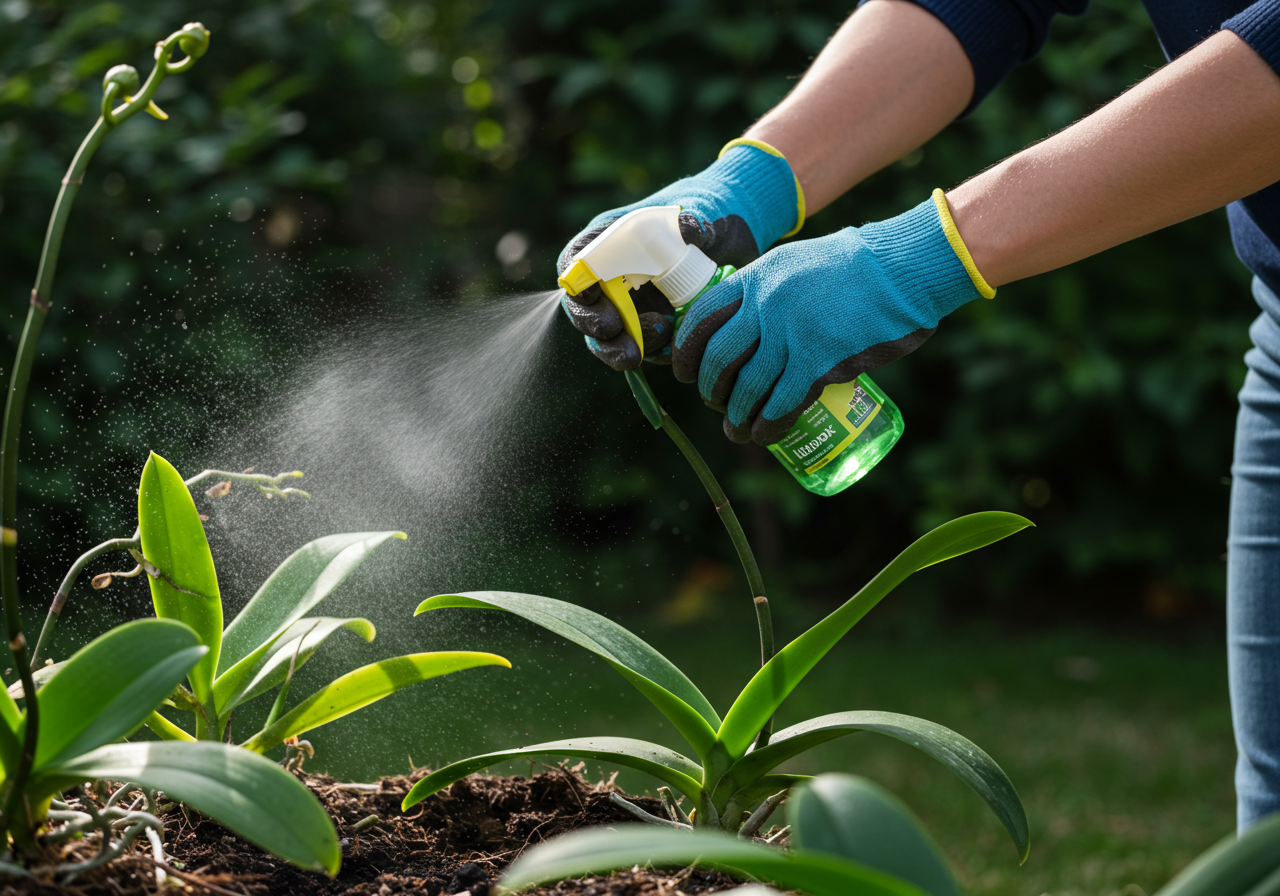 Neudorff Homöopathisches Orchideen-Elixier — Anwendungs-Szene