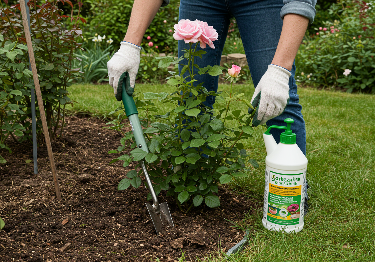 Neudorff Neudorff BioKraft Vitalkur für Rosen — Anwendungs-Szene