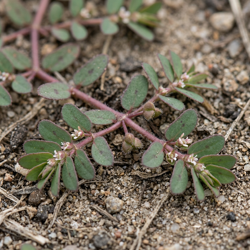 Niederliegende Wolfsmilch (Euphorbia prostrata), KI-Illustration