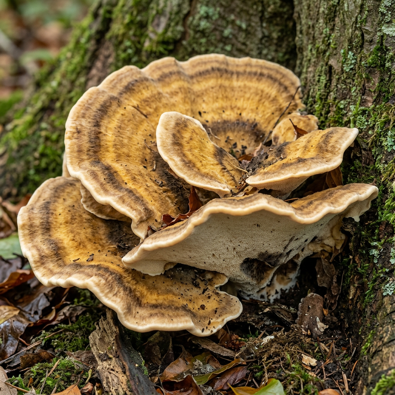 Riesenporling (Meripilus giganteus), KI-Illustration