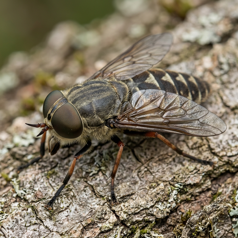 Rinderbremse (Tabanus bovinus), KI-Illustration
