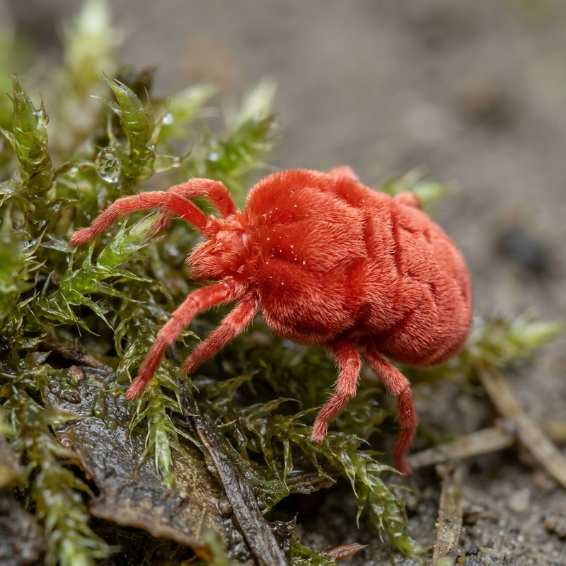 Rote Samtmilbe