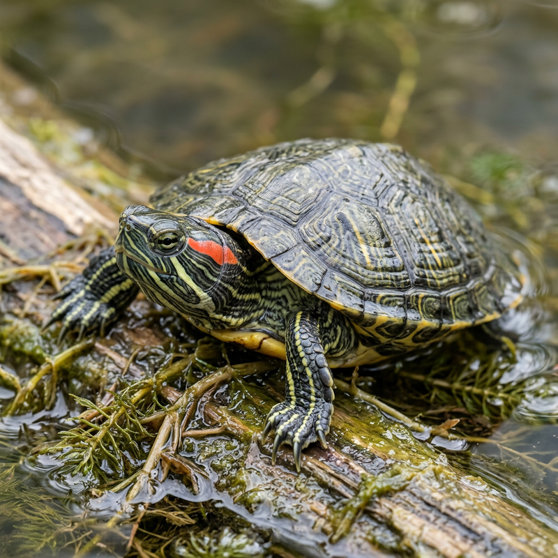 Rotwangenschmuckschildkröte