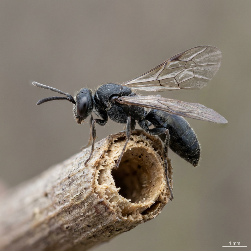 Schwarze Grabwespe