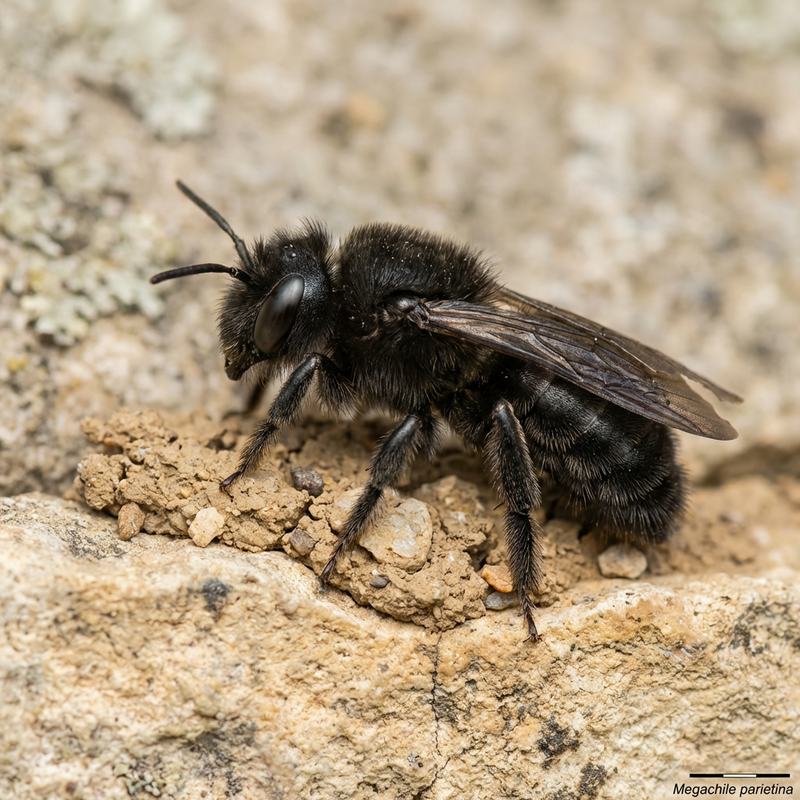 Schwarze Mörtelbiene