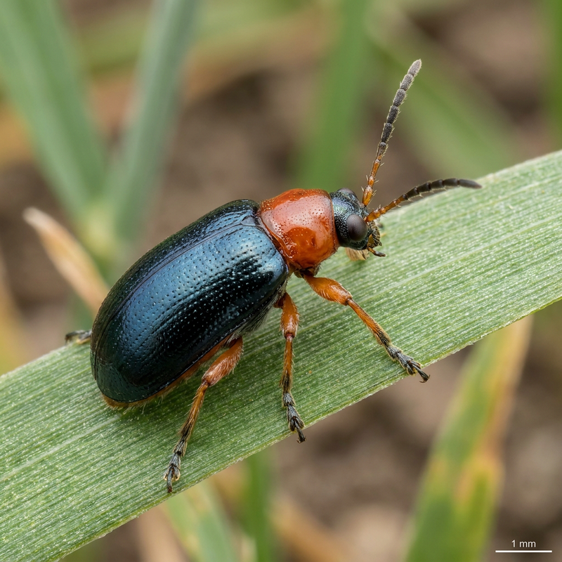 Schwarzer Getreideblattkäfer