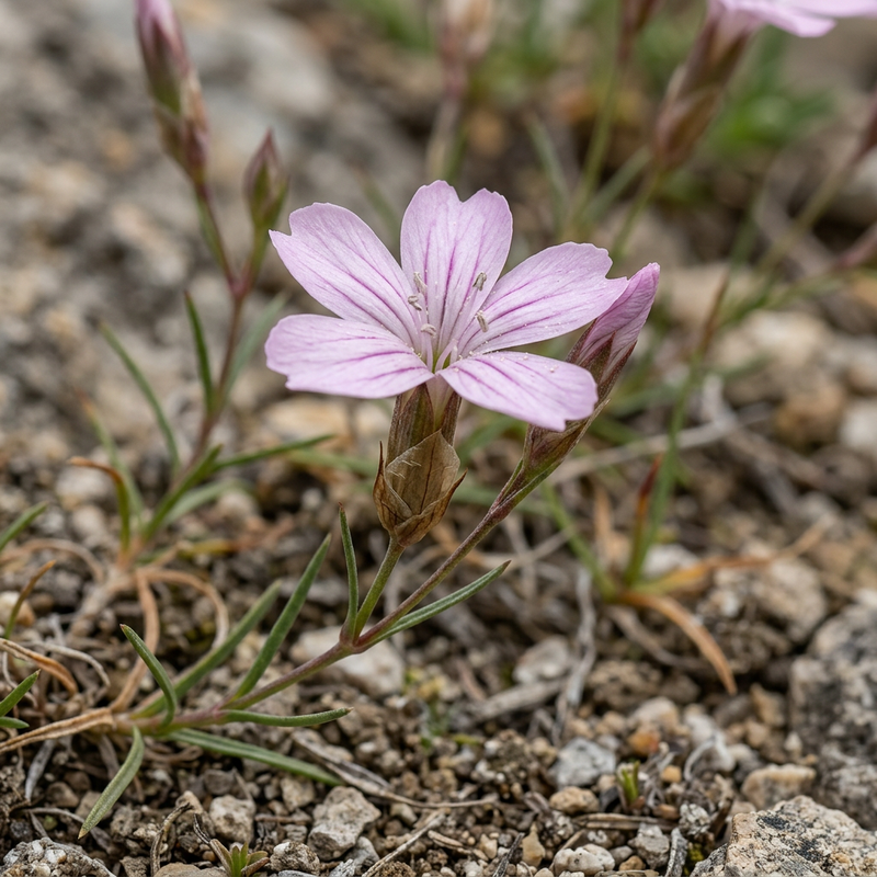 Steinbrech-Felsennelke (Petrorhagia saxifraga), KI-Illustration