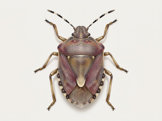 Beerenwanze (Dolycoris baccarum) von oben
