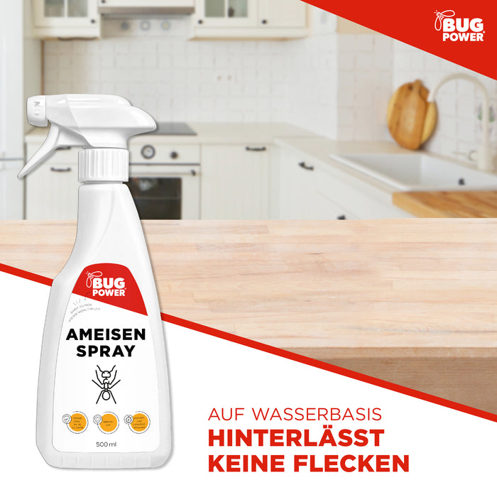 BugPower Ameisen Spray  - effektiv gegen Ameisen - Silberkraft