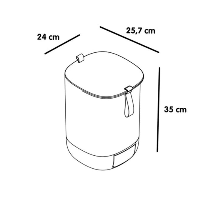 Küchenkomposter Bokashi - Komposter inkl. 1kg Streumittel - Silberkraft