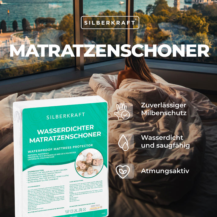 Matratzenbezug Anti-Milben Encasing Bettwäsche - Silberkraft