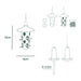 Vogelfutterspender und Vogeltränke - 3-in-1 Set - Multifunktionale Futterstation - 22 cm - Silberkraft