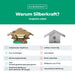 Vogelhaus mit Weidendach zum Aufhängen - Silberkraft