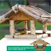 Vogelhaus mit Weidendach zum Aufhängen - Silberkraft
